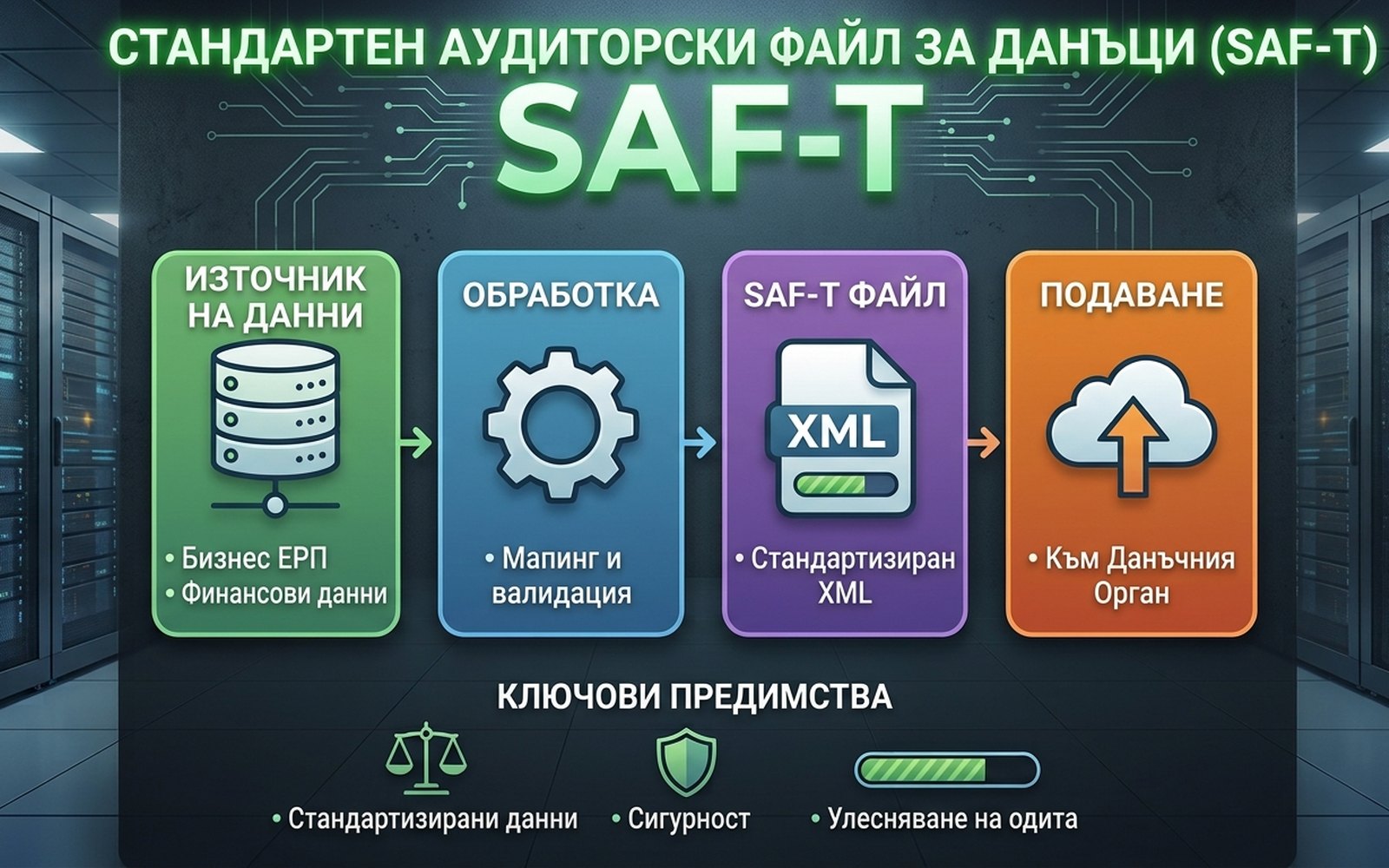 SAF-T — стандартният одитен файл за НАП